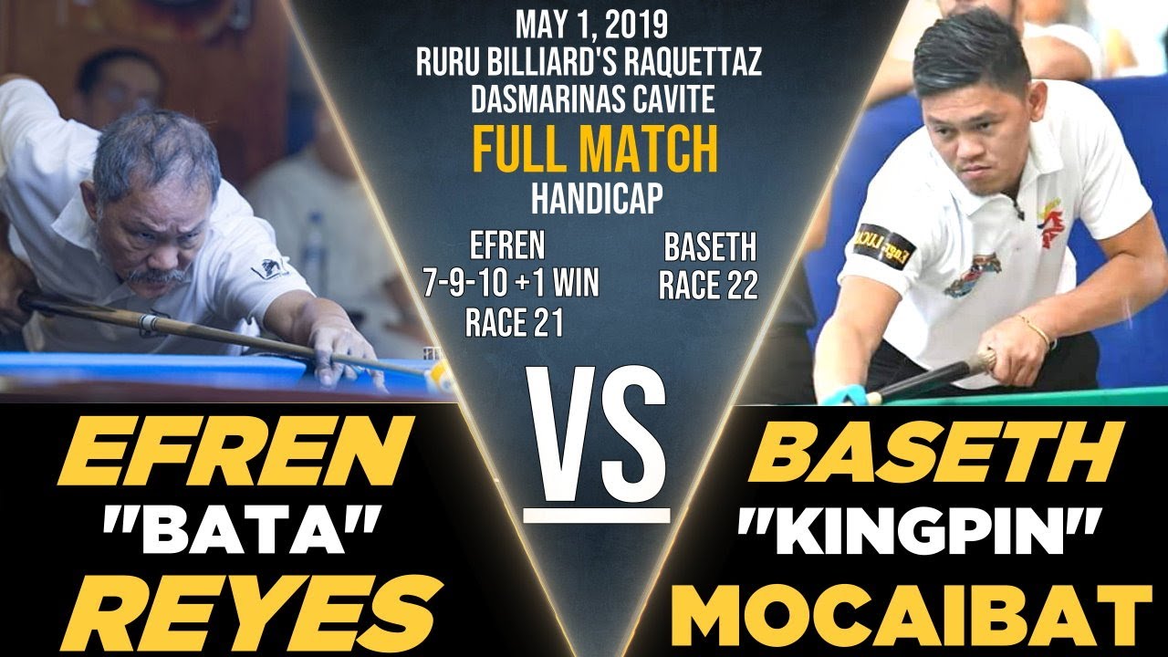 7-9-10 (+ 1 Win) (Efren's PARTIDA) VS Baseth Mocaibat ( FULL MATCH )