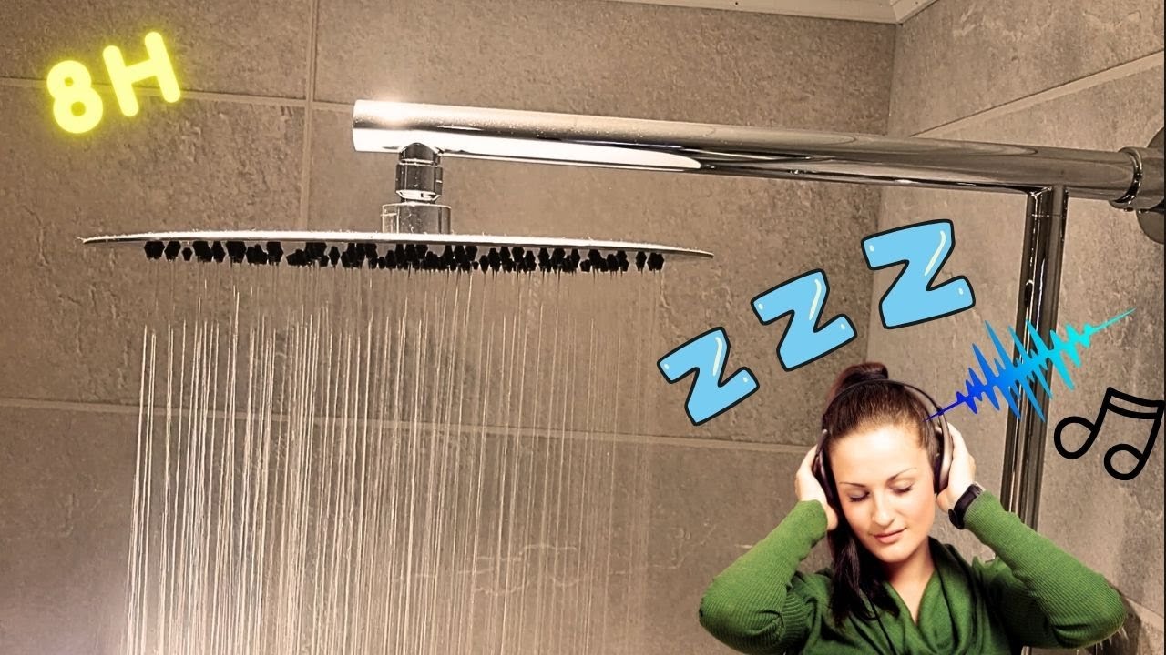 Fall asleep on the Bathroom to Stone Tiled Showering & Pipe Sound 🎶💤