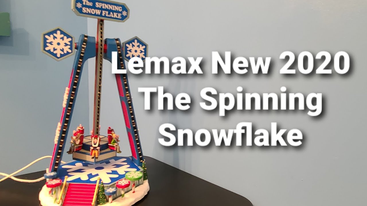 Lemax New The Spinning Snowflake 2020 Unboxing