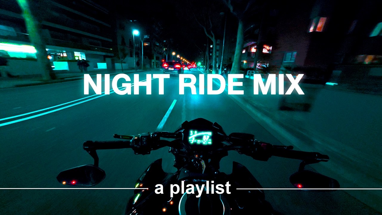 Вид от первого лица: вы едете на мотоцикле ночью 🌙🏍️ | плейлист