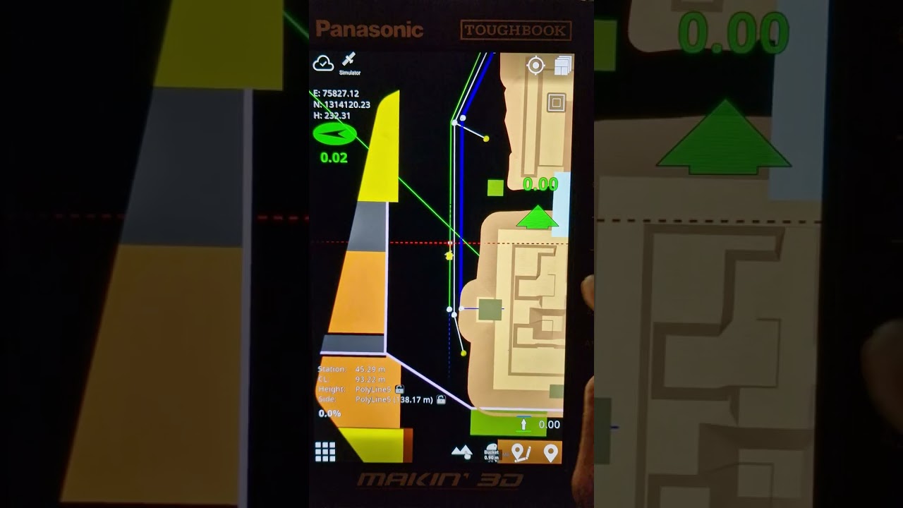 Makin' 3D Machine Control Easy menu's for navigation
