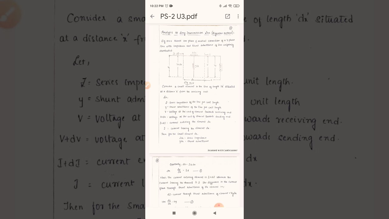 Analysis of Long transmission line in TELUGU