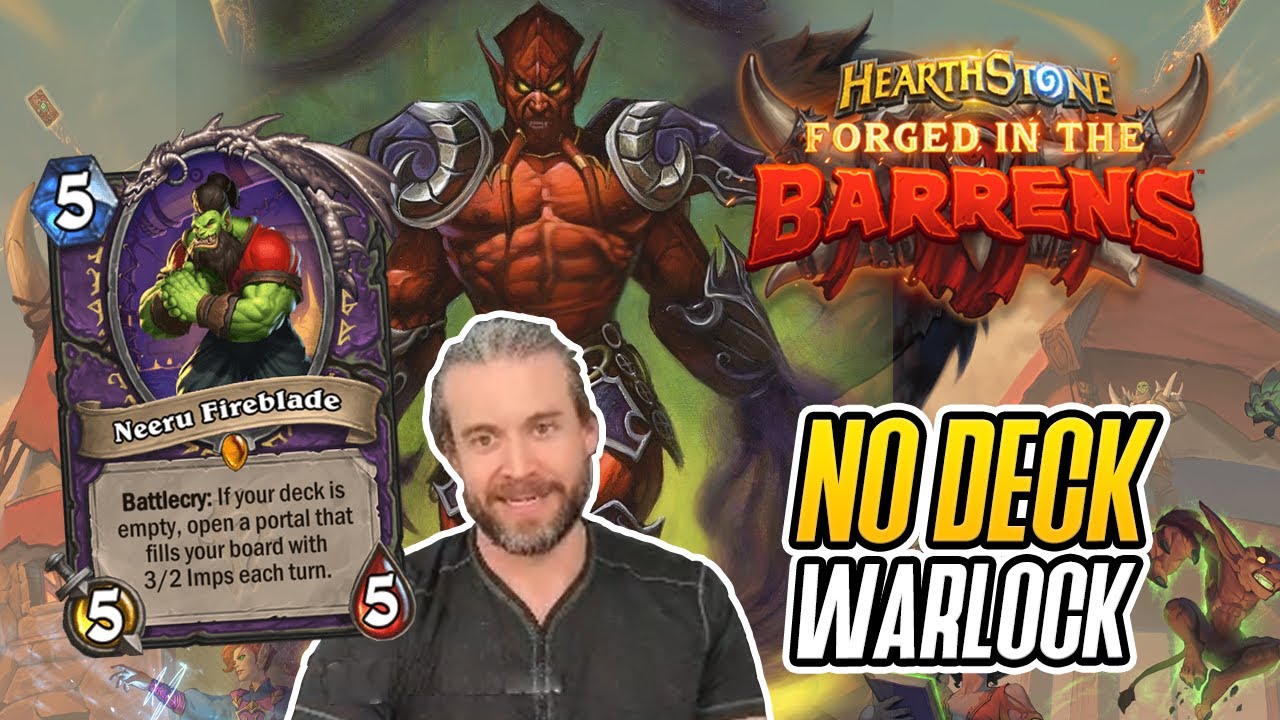(Hearthstone) No Deck Warlock - Forged in the Barrens
