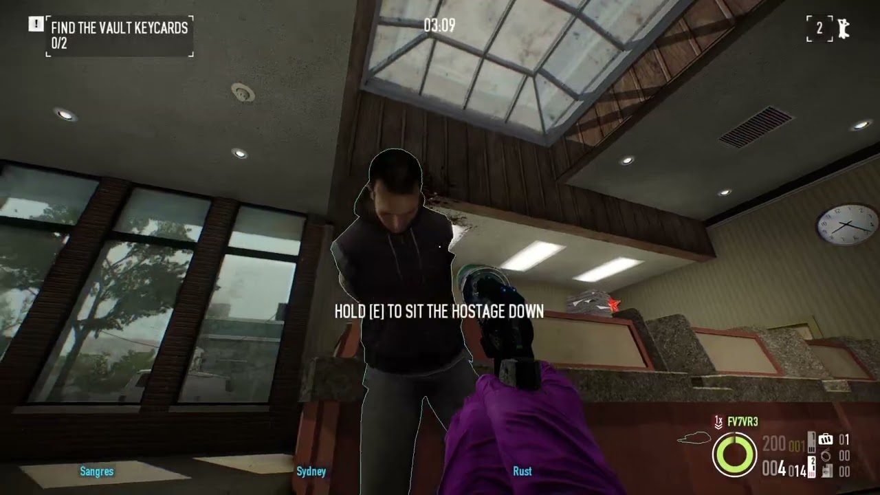 [SpeedRun] Payday 2: Go Bank in 10 minutes! (keycard and plank locations in description)