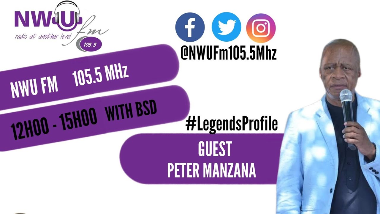 Legendary radio presenter Peter Manzana joins NWU FM 105.5 Mhz for #TheLegendsProfile, episode 2
