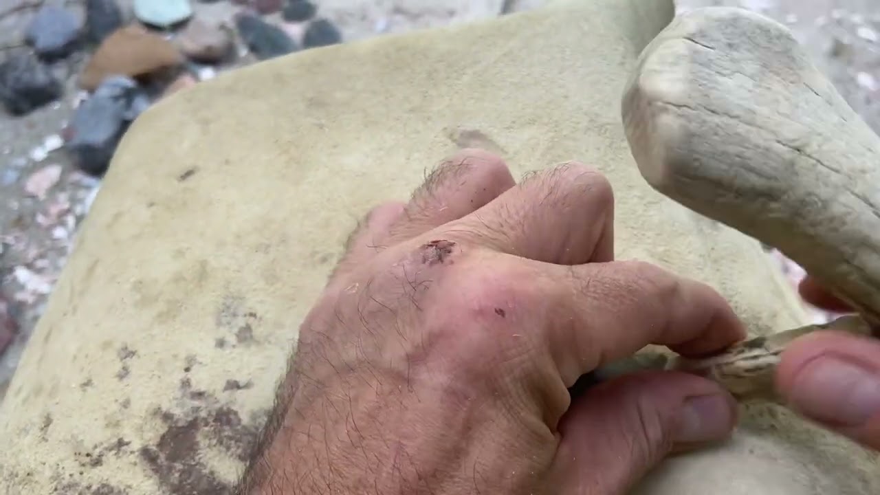 Quick, tough, raw. Hammerstone and punch