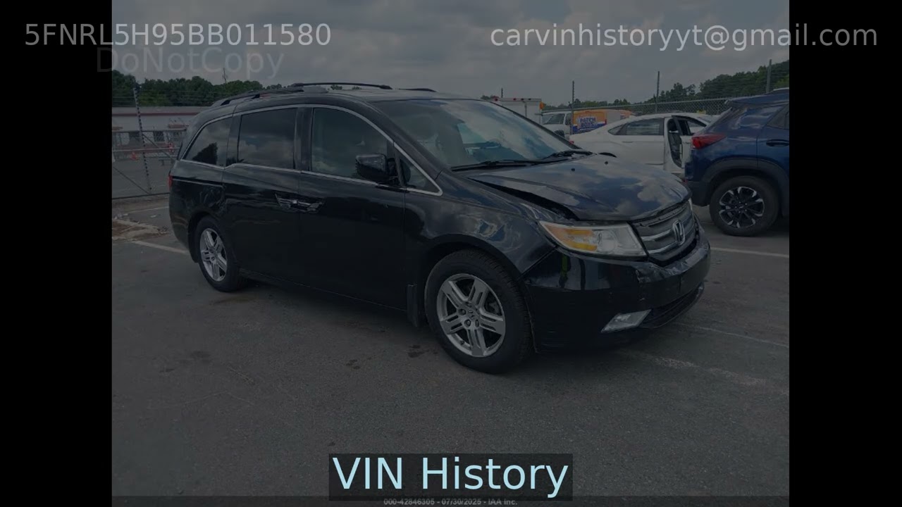 2011 Honda odyssey touring/touring elite 5FNRL5H95BB011580