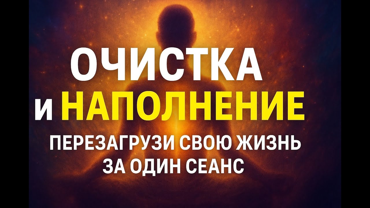 ОЧИСТКА и НАПОЛНЕНИЕ: перезагрузи свою жизнь за один сеанс