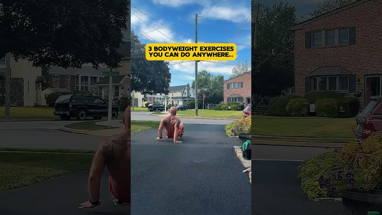 3️⃣ Bodyweight Exercises in under 45 seconds…Men Over 30, let’s GO! 