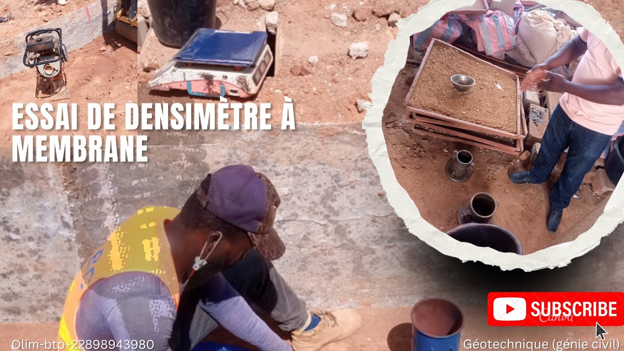 comment réaliser l'essai de compacité au densitomètre à celui de cône à membrane ?