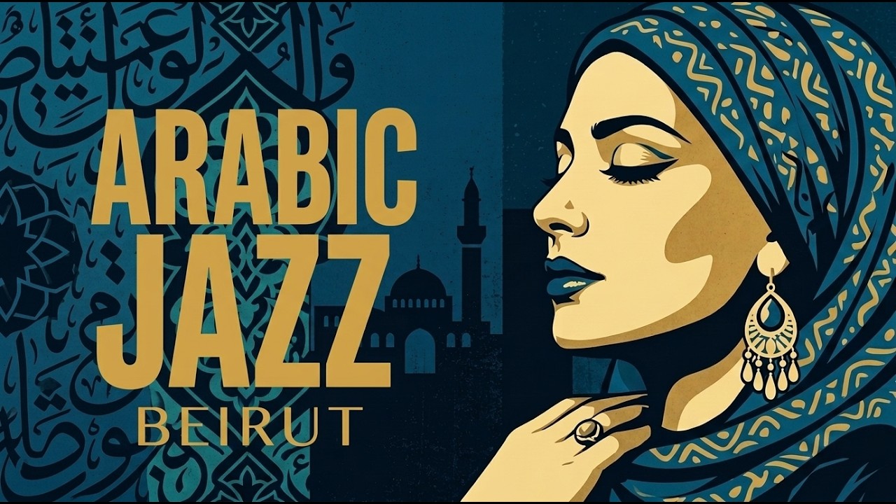 Shadowed Horizon Jazz 🌌 | Dark Blue Arabic Melodies for Quiet Nights
