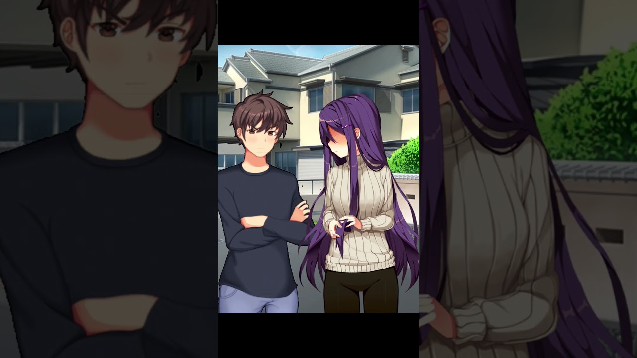trying to ask a friend be like #yuri #mc #ddlc #dating #friends #shorts