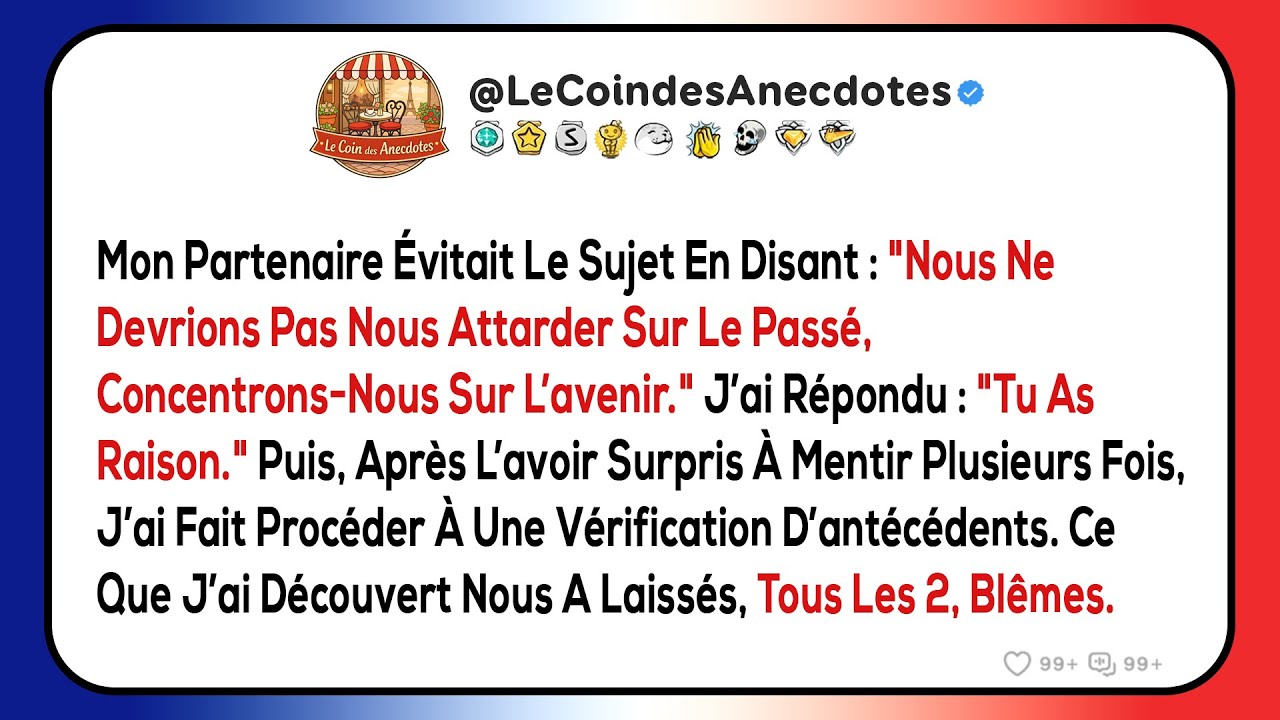 Mon partenaire évitait le sujet en disant : 