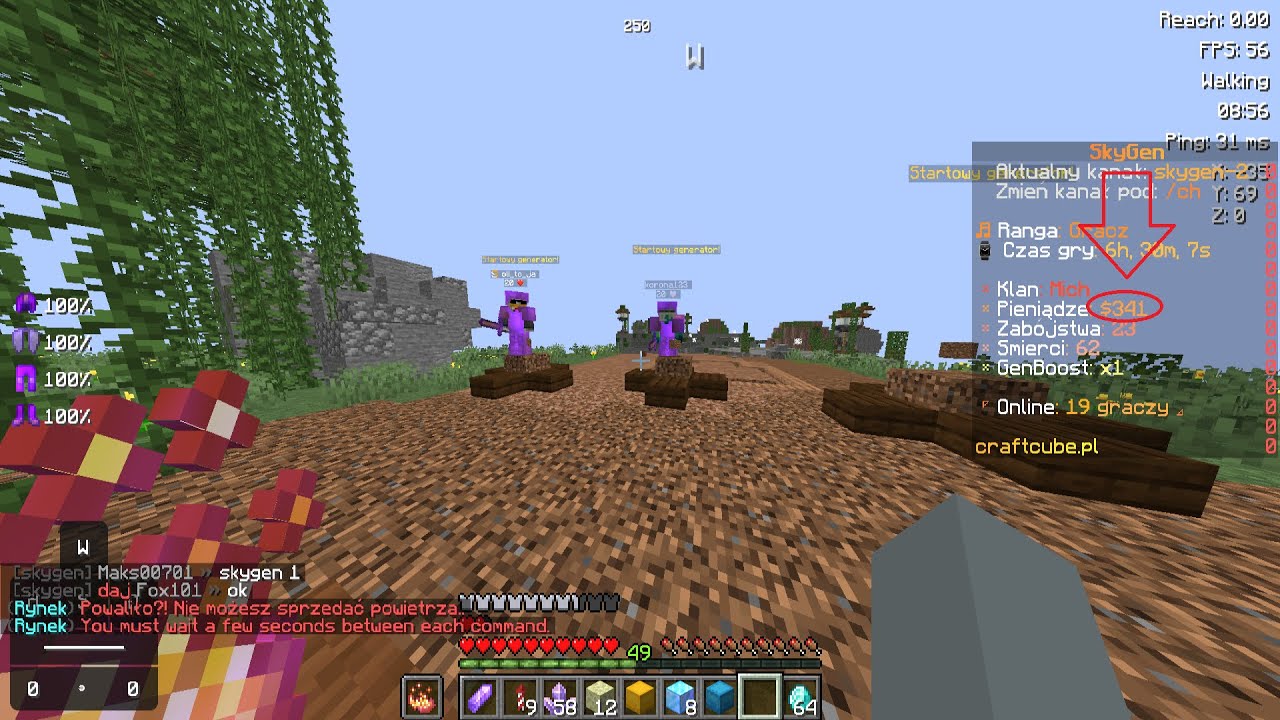 Najlepszy Zarobek Na start! Skygen Craftcube.pl!