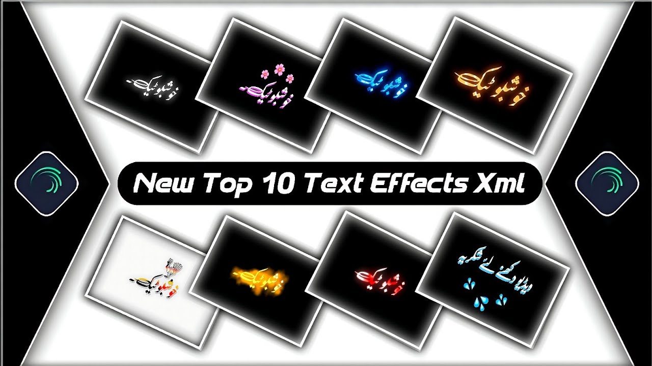 Top 10 Urdu Text Animation Preset||New Text Effect Alightmotion Xml🌸Text Effect Preset🌸Khushboo Tech