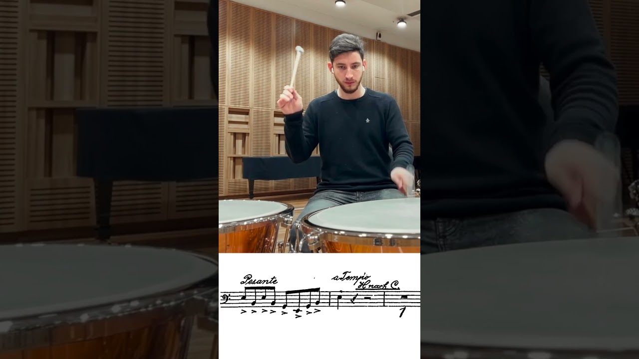 Orchestral Excerpts Timpani sheet - SYMPHONY 7 - Gustav Mahler #mallets #timpani #mahler