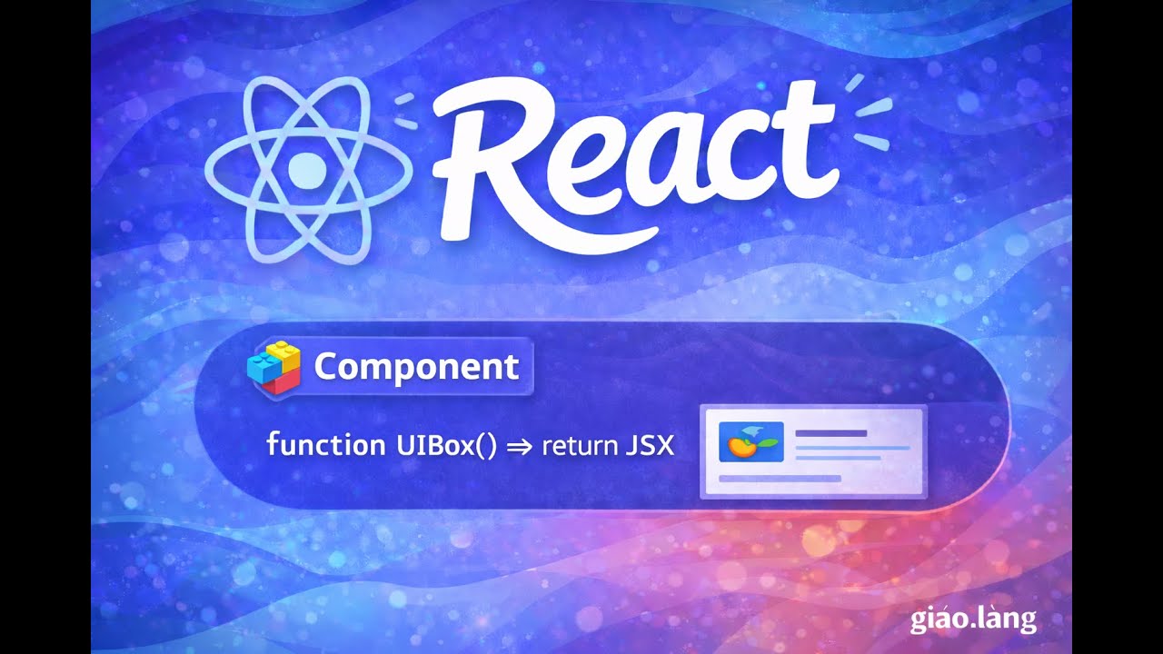 Giải ngố Full Stack: Bài 23_Ráp lego mâm ngũ quả | Component là gì?