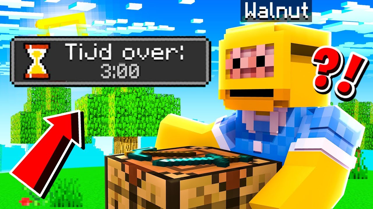 Minecraft, Maar We Hebben Maar 3 Minuten De Tijd