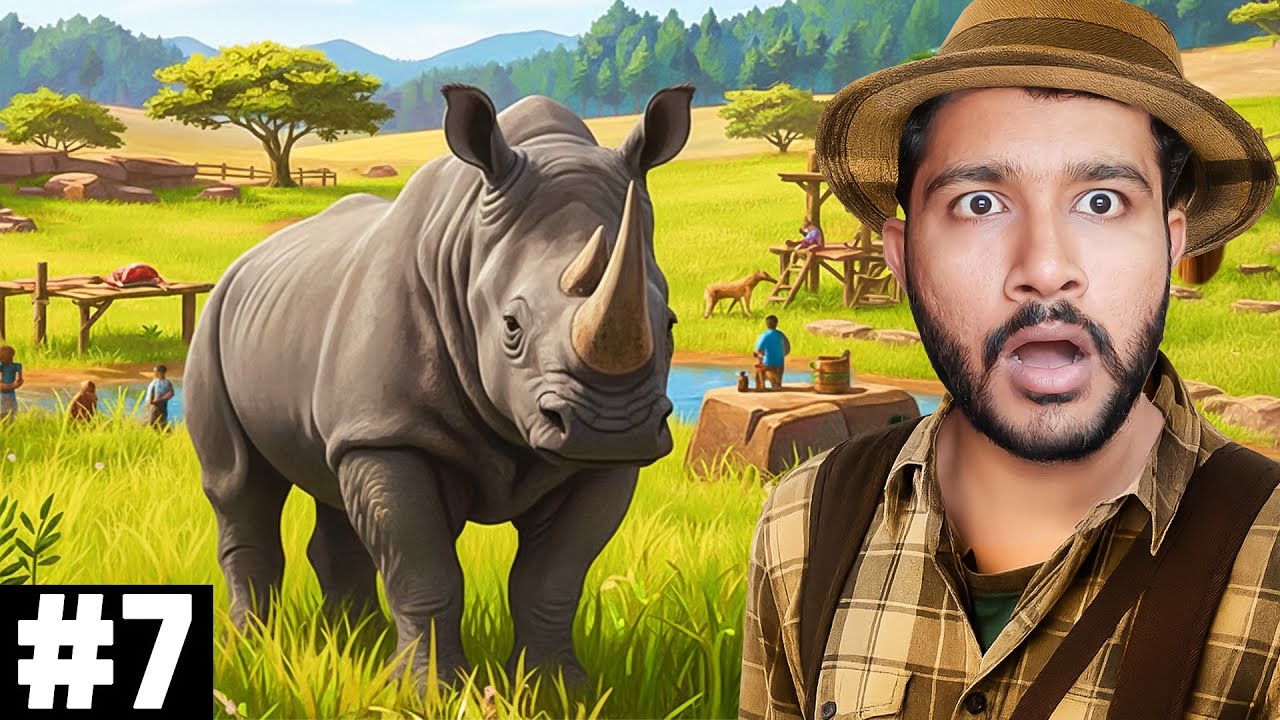FINALLY BRINGING THE RHINO TO OUR ZOO | PLANET ZOO #7