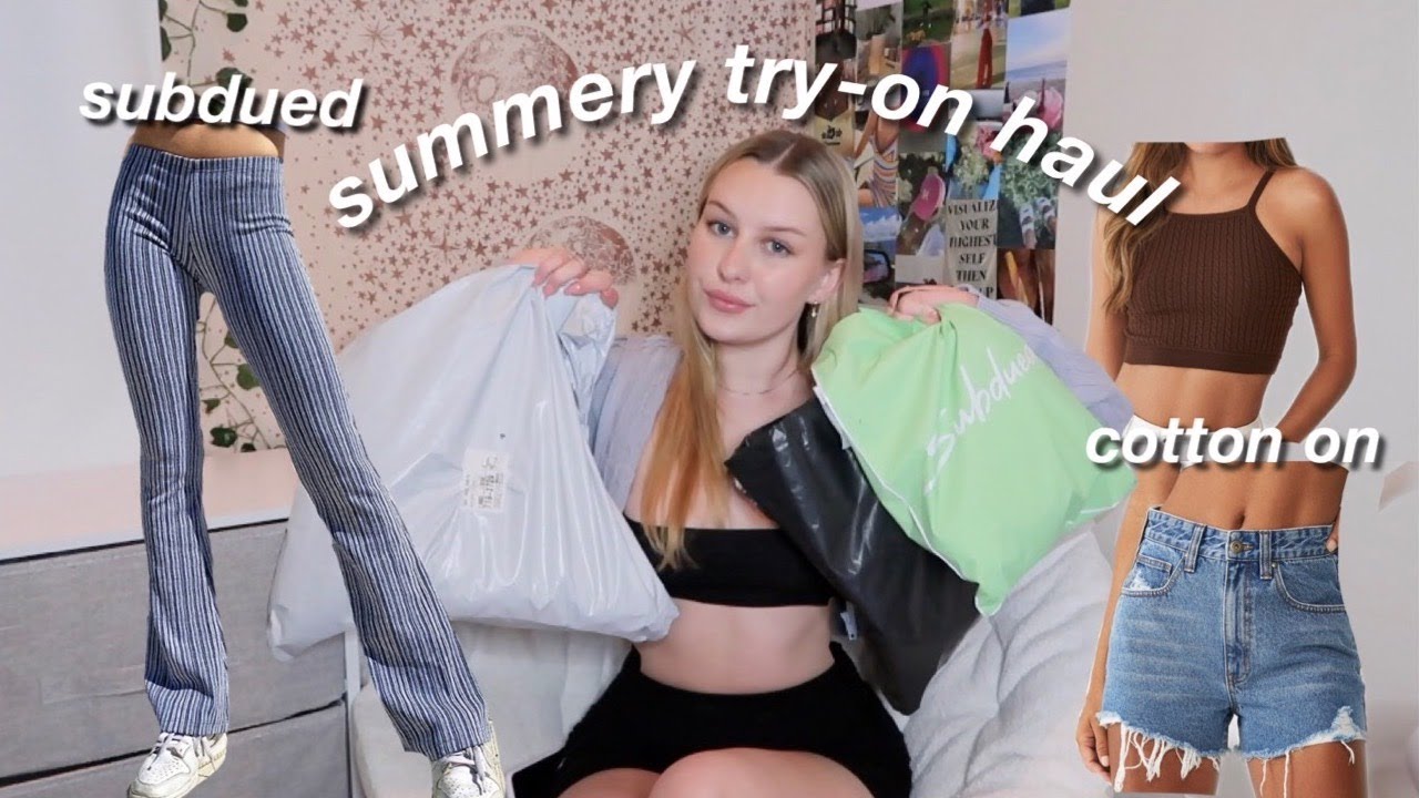 another try-on haul... pants, jean shorts, & more (cotton on, subdued, tiger mist, rachel silk)