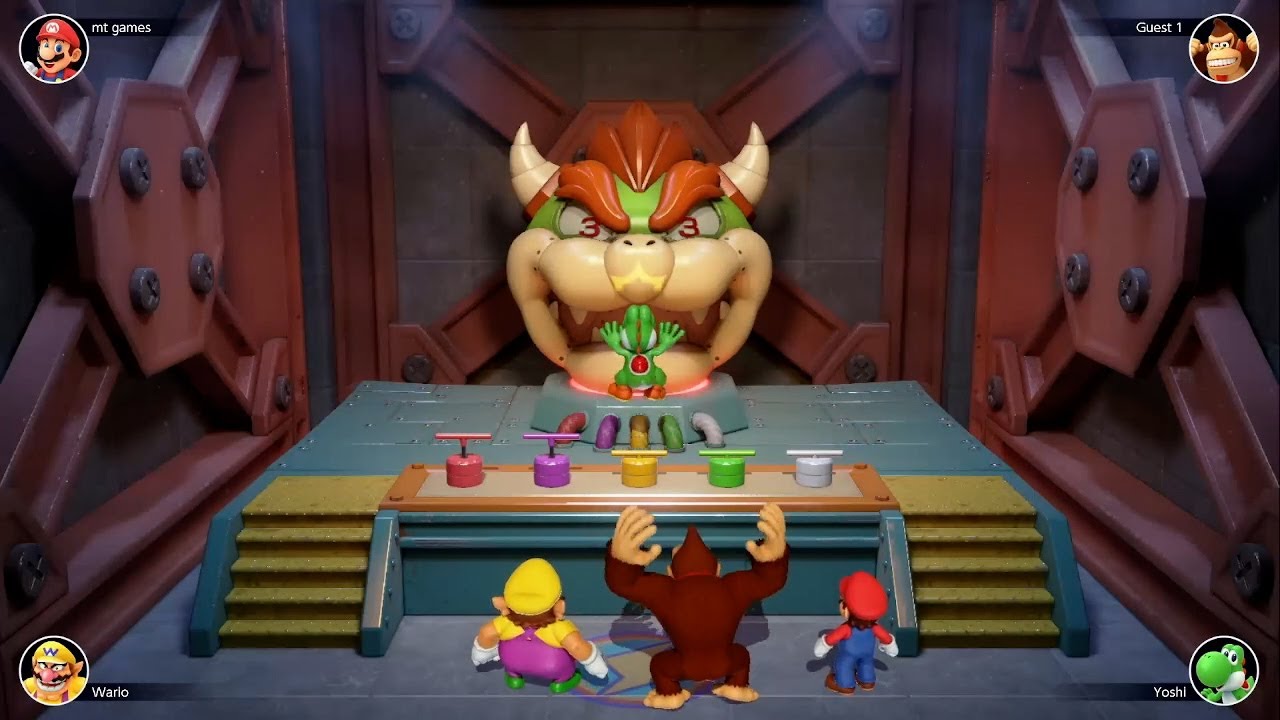 Mario Party Superstars - Bowser's Big Blast - Mario vs Donkey Kong vs Wario vs Yoshi　Long　Match