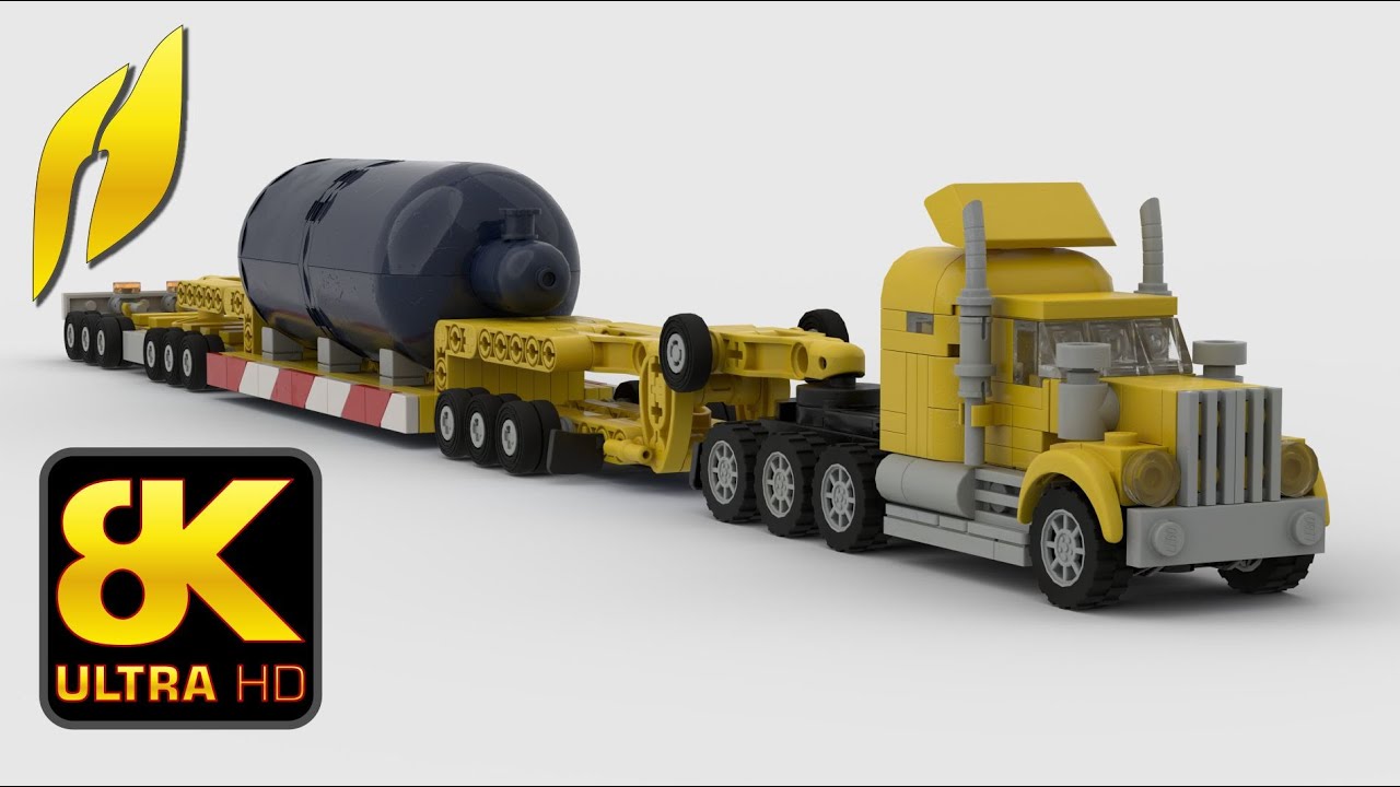 Lego/Lego Technic Model - Oversize Load: Nuclear Reactor Transport (MOC) #lego #toys #transport
