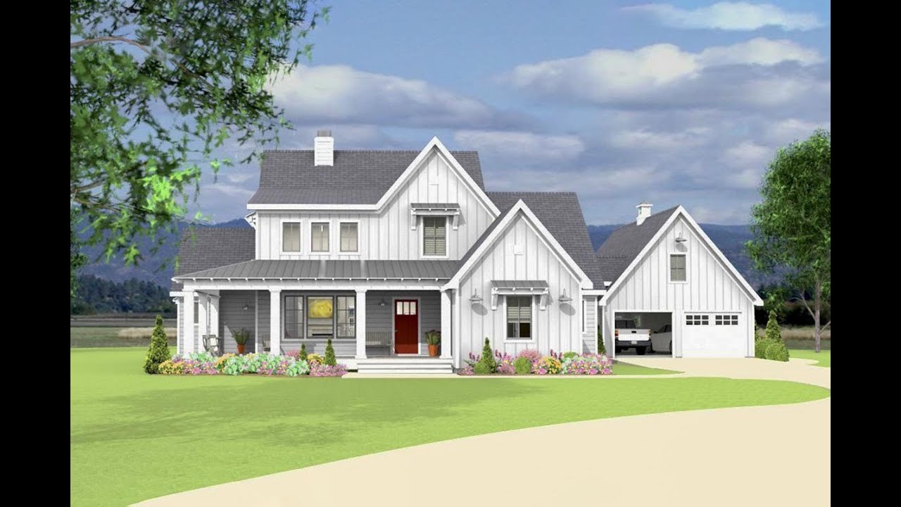 Inviting Modern Farmhouse Plan 28926JJ with Flexible Loft Space
