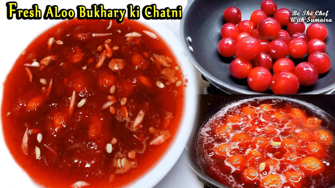 Fresh Aloo Bukhara Chutney Recipe | Plum Chutney | Alocha Chatni Recipe