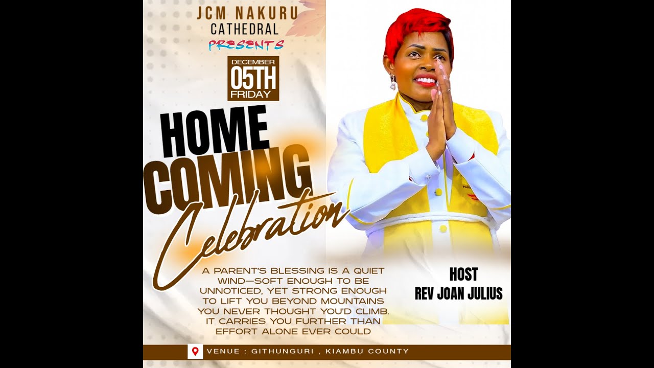 REV JOAN JULIUS HOMECOMING CELEBRATION..