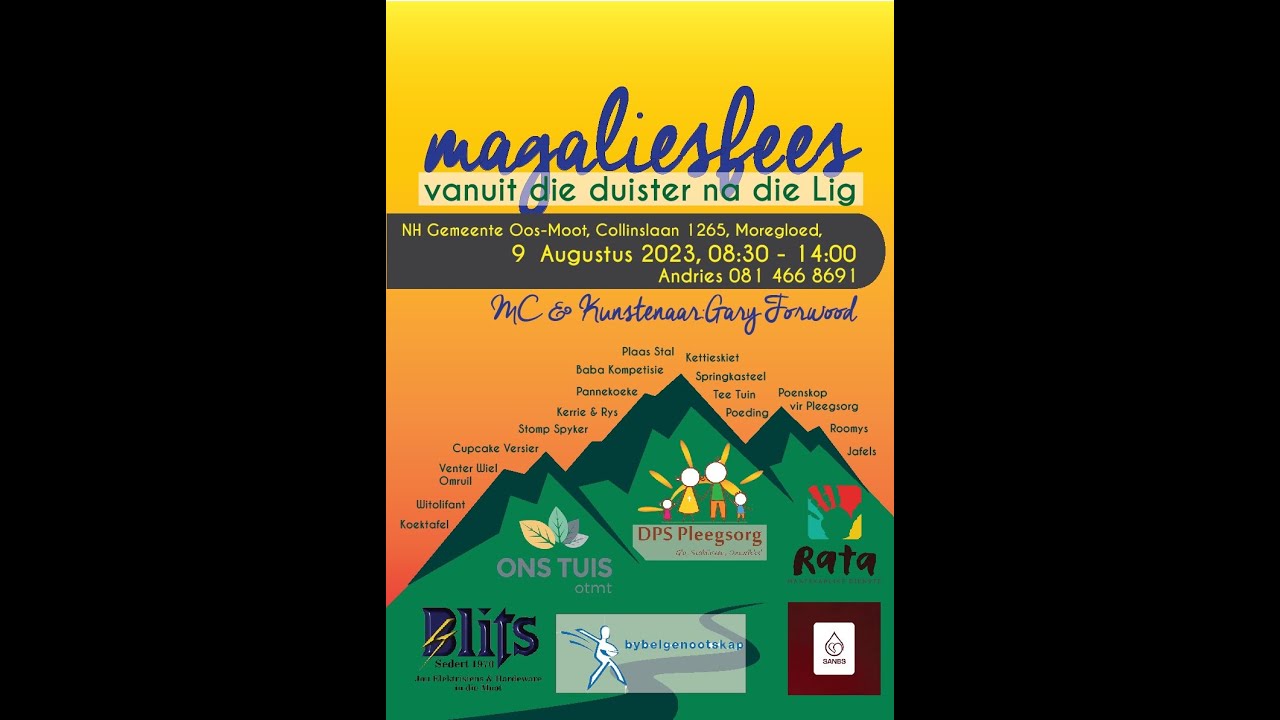 Magaliesfees Woensdga 9 Augustus 2023: Stalletjies