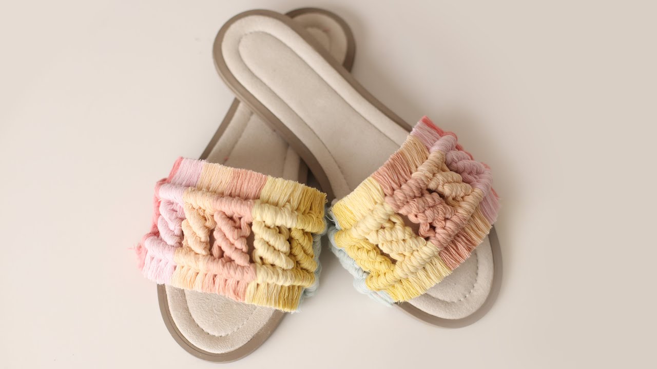 Diy macrame sandal/macrame sandal/handmade sandal/sandal/