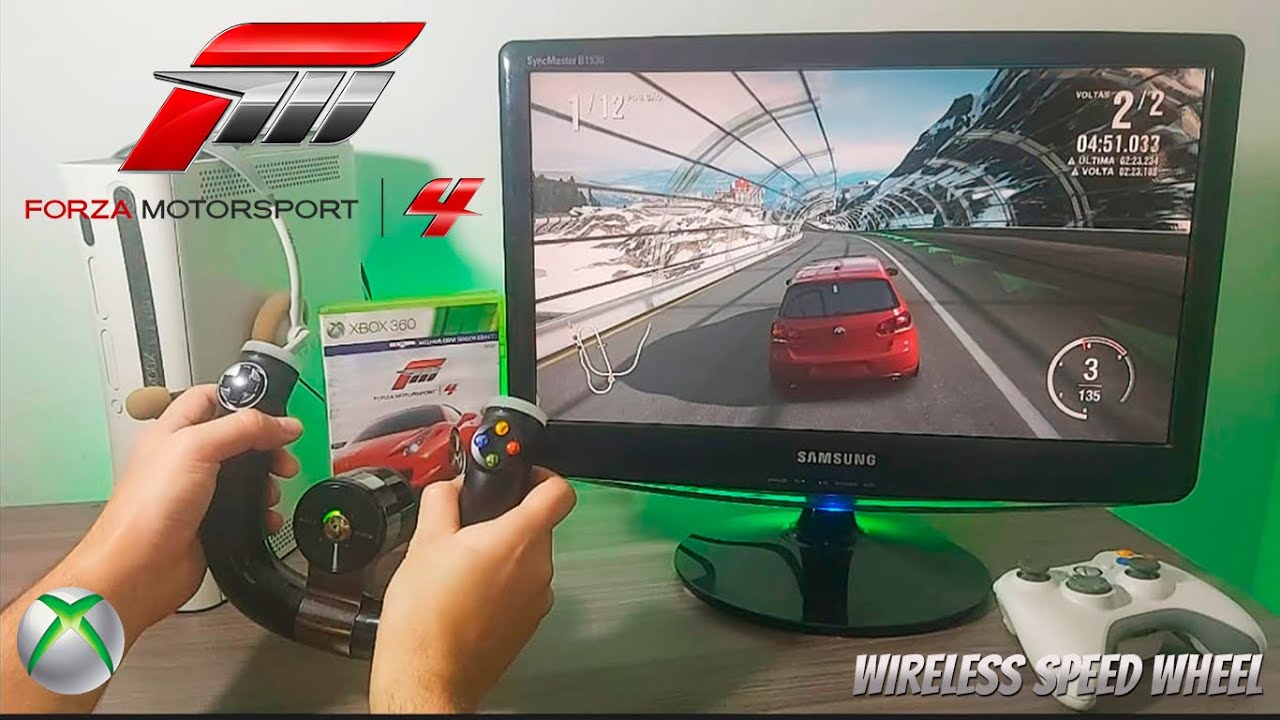Forza Motorsport 4 (Wireless Speed Wheel) - Xbox 360 Gameplay - LCD