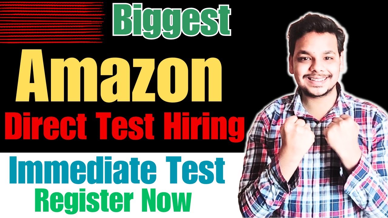 Finally Amazon Biggest Direct Test Hiring | OFF Campus Drive For 2024 , 2023 , 2022 Batch Hiring