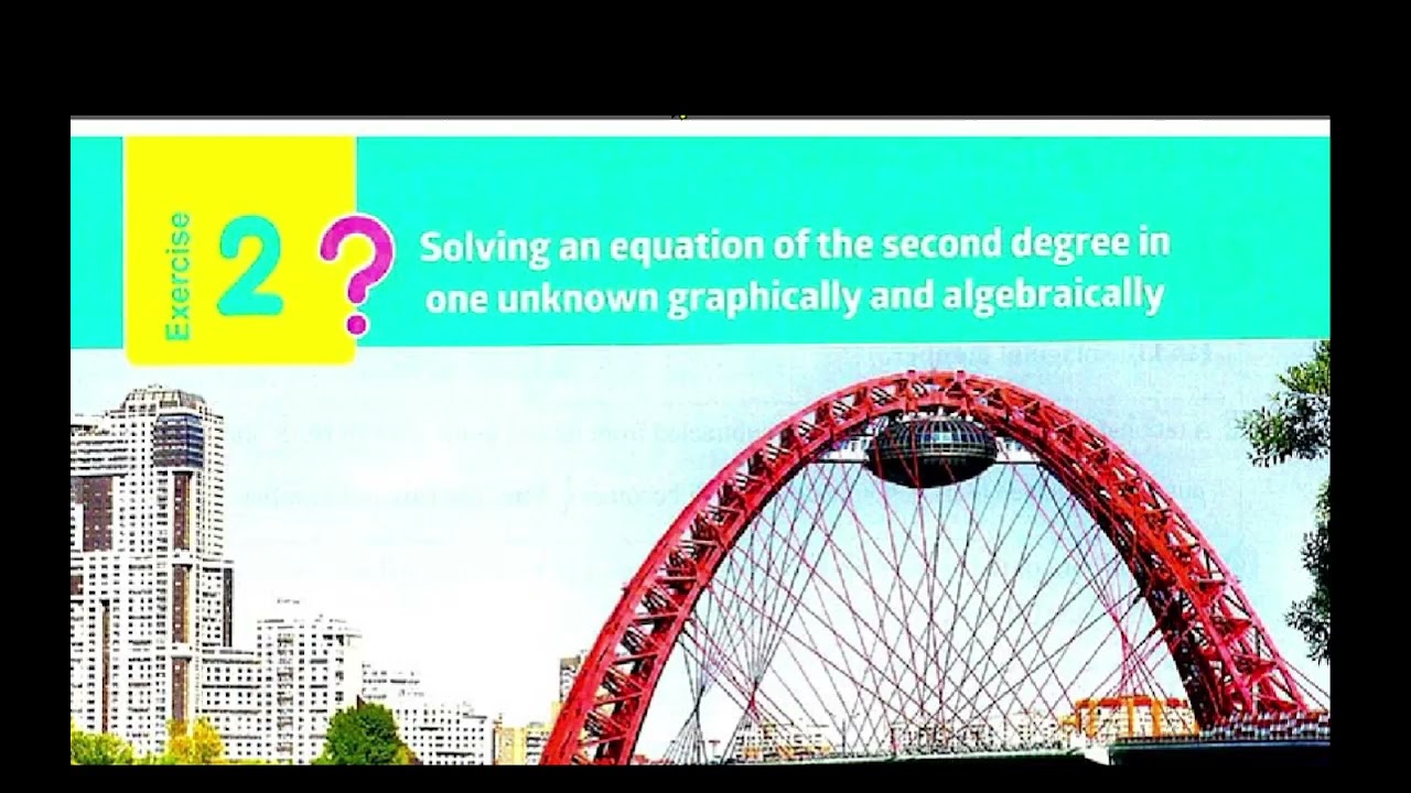 solving equation of the second degree in one unknown