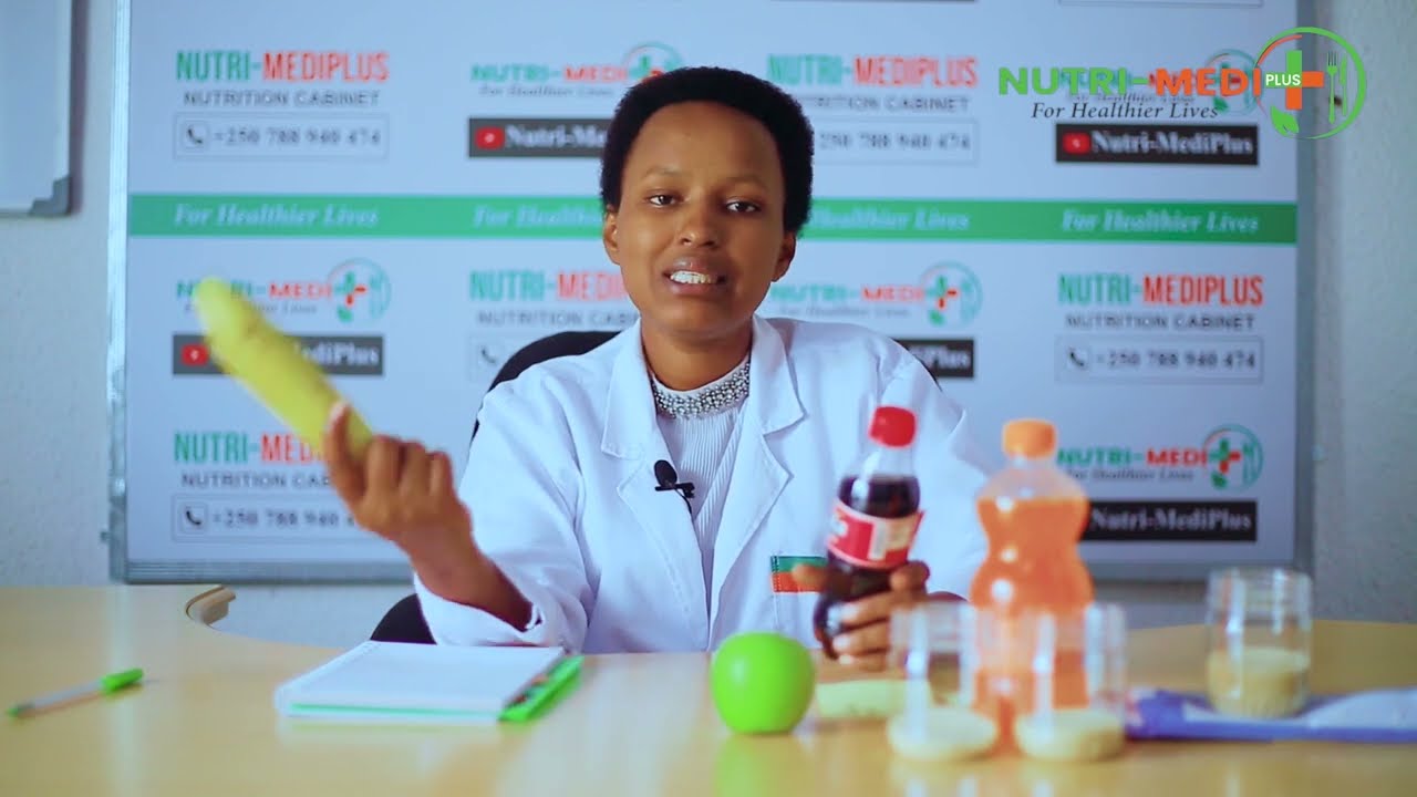 Burya aho kunywa Fanta warya pomme 4. REBA IBYO UGURA ISUKARI IRIMO UKO INGANA. Nutritionist Leah