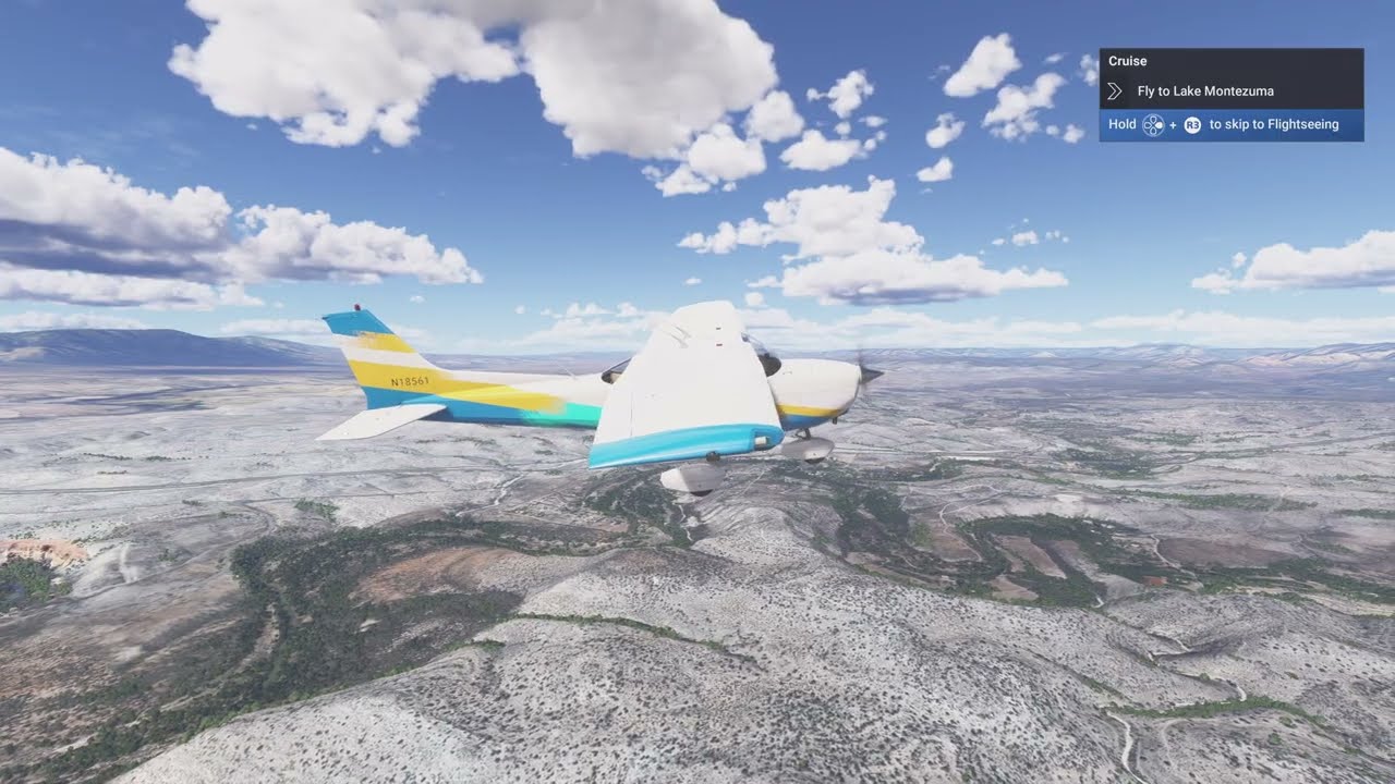 MS Flight Simulator 2024 | Flightseeing To Lake Montezuma