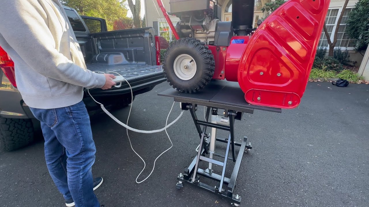 How to Load and Unload a Snow Blower with an Airsled LiftCart