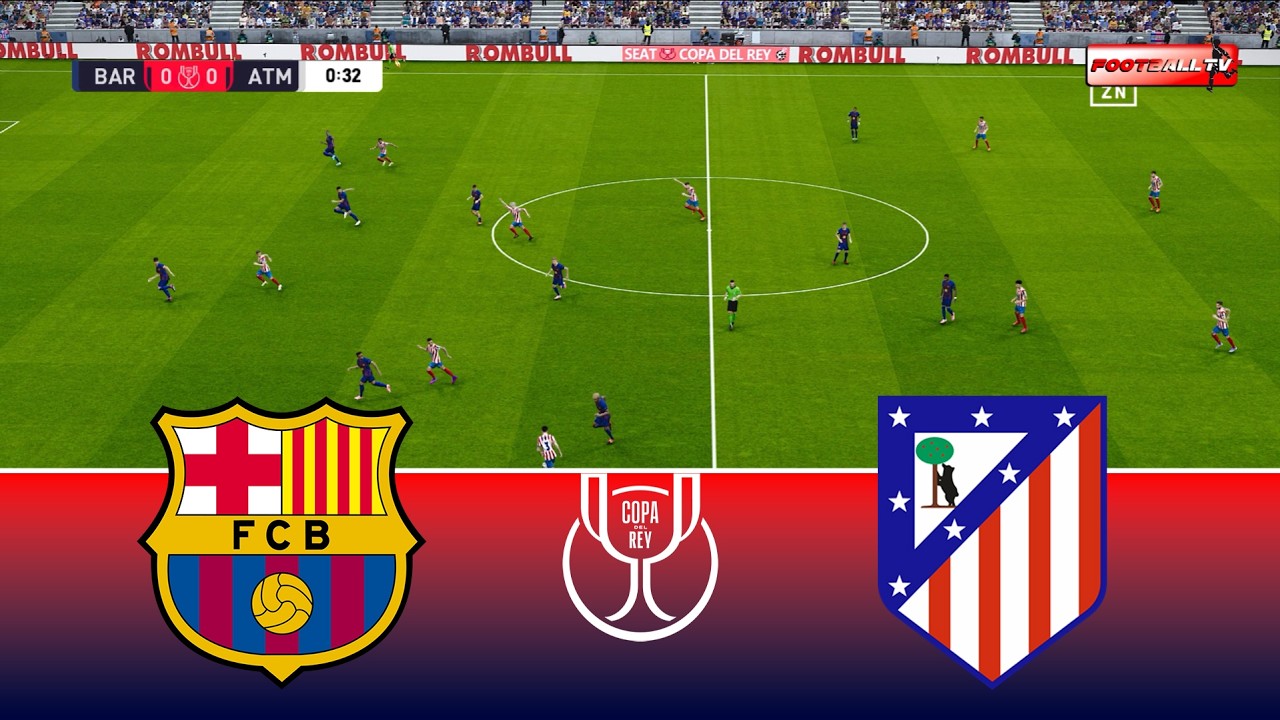 Barcelona vs Atletico Madrid - Copa del Rey 2025/26 | Full Match All Goals | Pes 21 Gameplay