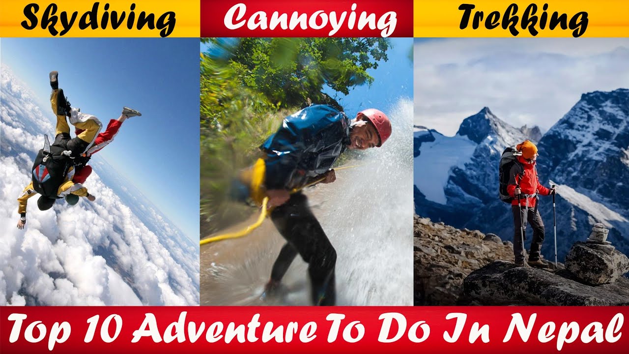 Top 10 ADVENTURE Activities To Do In NEPAL 😱 | Trekking, Cannoying, Skydiving & More
