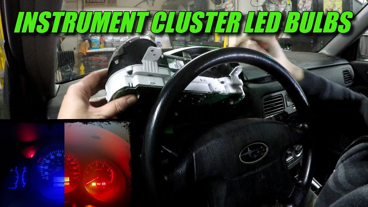 Subaru Instrument Cluster LED Bulbs - How To