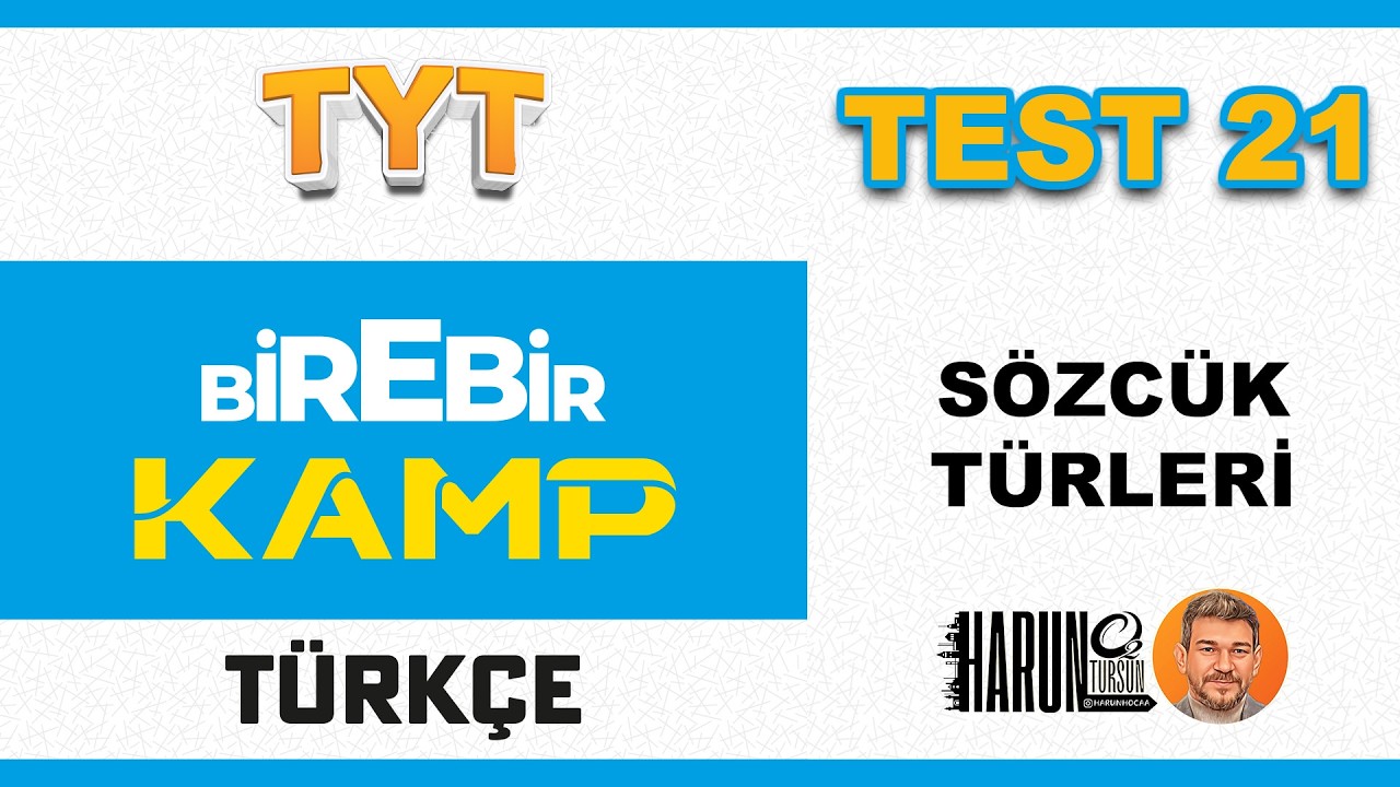 Birebir Kamp 21 | Sözcük Türleri Testi | ÖSYM Tarzı