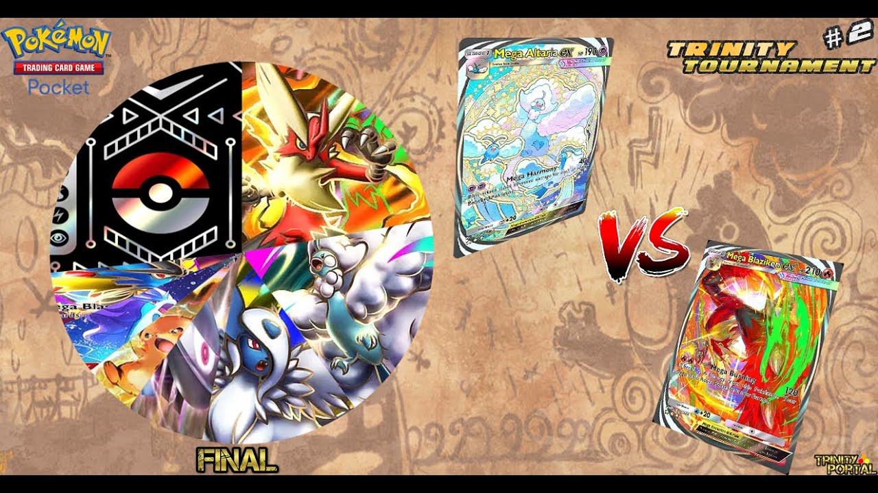 Pokemon TCG Pocket &mdash; Финал турнира Trinity! Мега Алтария EX против Мега Блейзикена EX