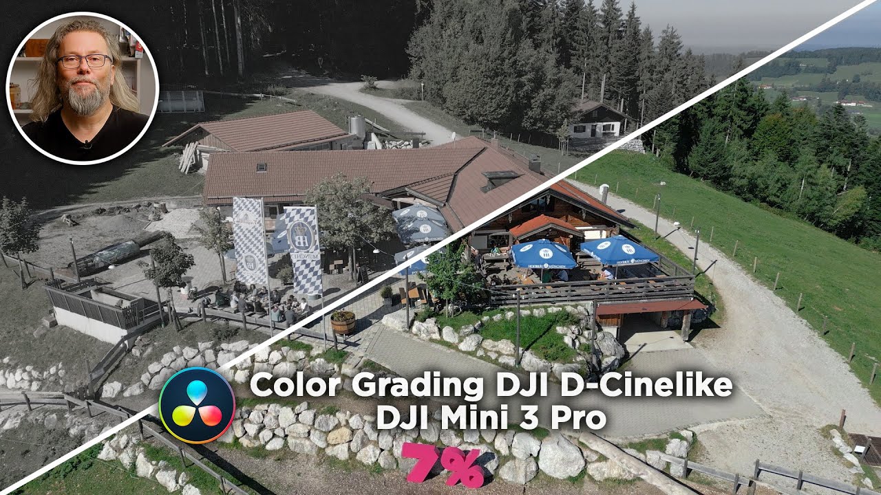 Color Grading DJI D-Cinelike  - DJI Mini 3 Pro | DaVinci Resolve 18.6 Tutorial