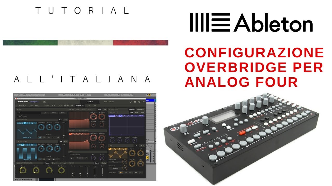 Configurare Elektron Analog Four e Overbridge in Ableton Live