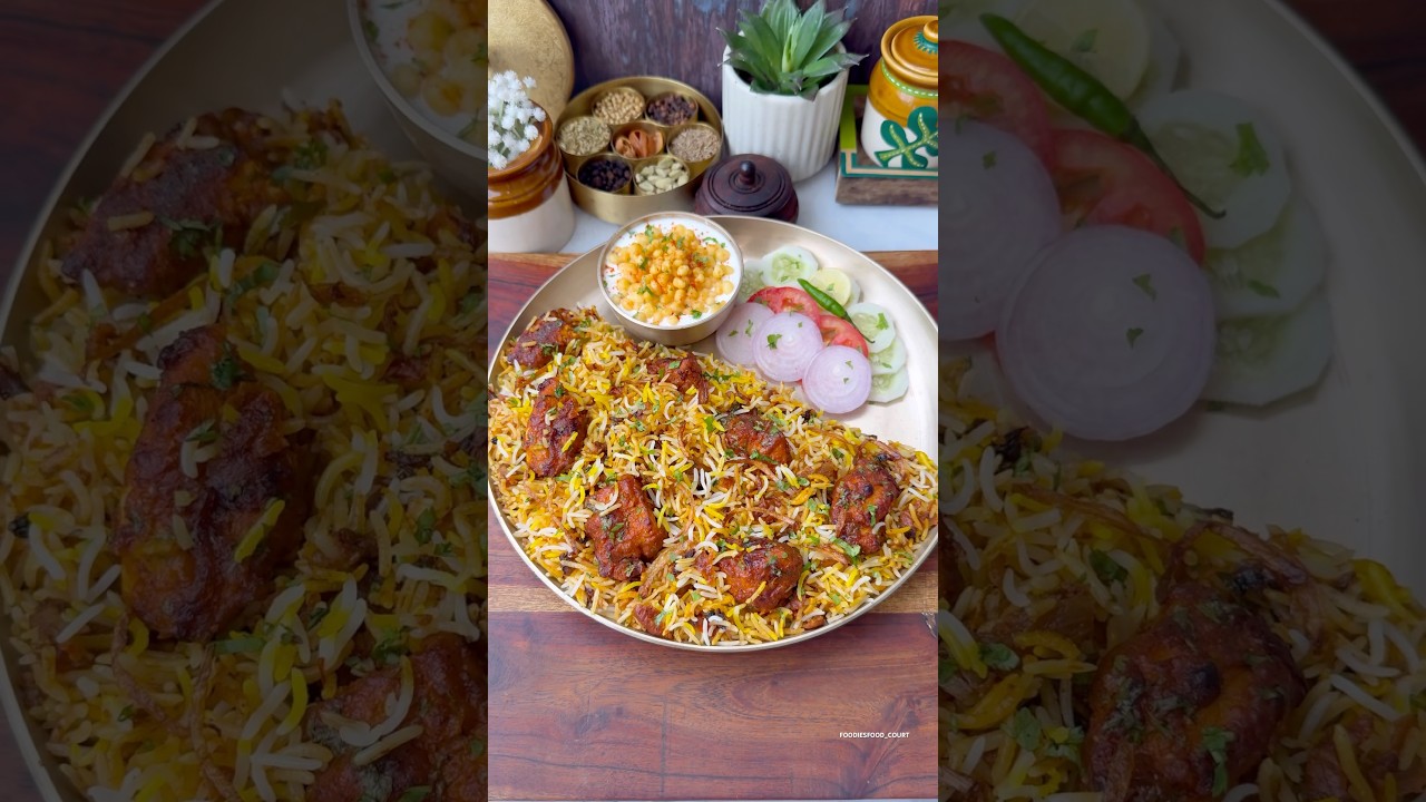 Spicy Chicken 65 Biryani Recipe😍 #shorts #trending #viralvideo #biryani