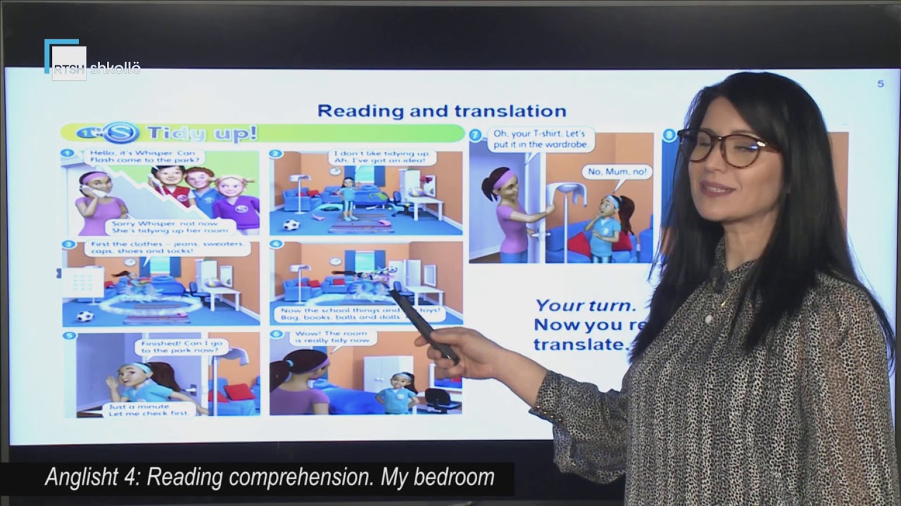 Anglisht 4 - Reading comprehension: My bedroom