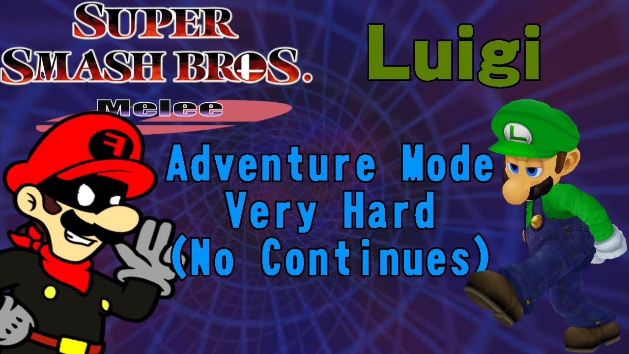 SSBM: Luigi Adventure Mode Very Hard (No Continues)