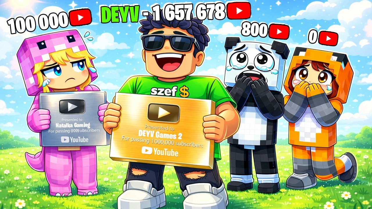 KTO WBIJE WIĘCEJ SUBSKRYBCJI w GODZINĘ WYGRYWA w Roblox!