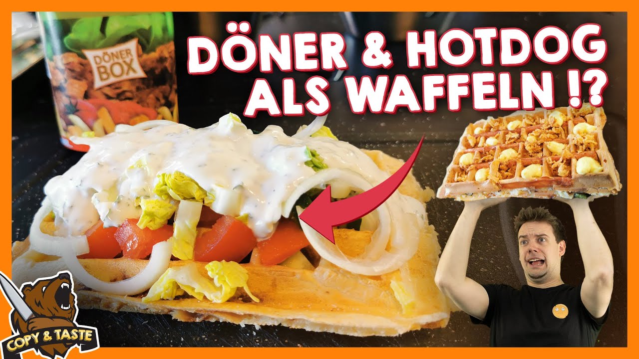 DÖNER & HOTDOG als WAFFEL? 🧇 Drei Waffeln, die dich wegmachen!