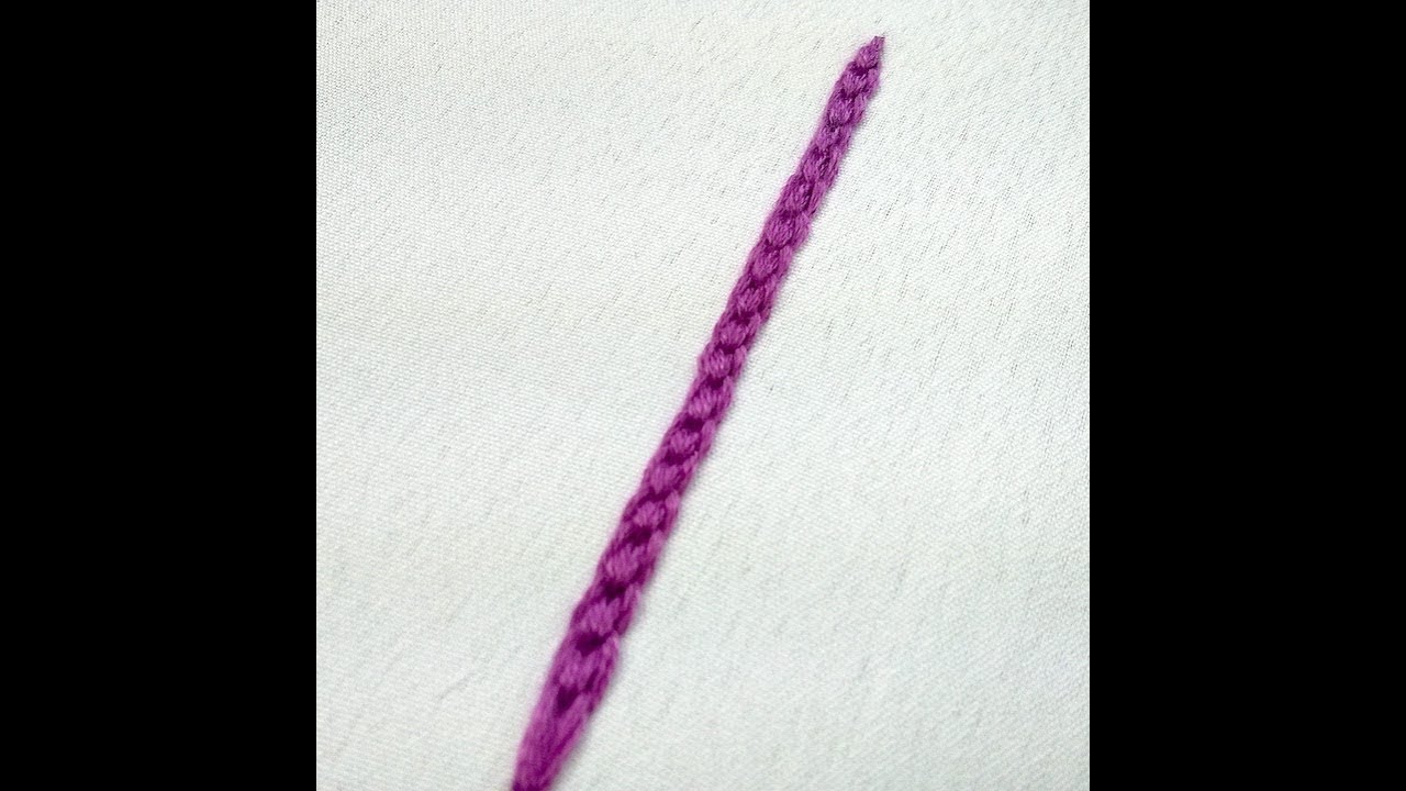 Hand Embroidery For Beginners - Hungarian Braided Chain Stitch